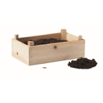 Kit de cultivo de fresas en caja de madera Mini-huerto Strawberry color madera segunda vista