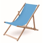 2 tumbonas de madera con diferentes posiciones Silla de Playa Relax color turquesa