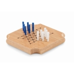 Set de 4 posavasos con juegos de sobremesa incorporados Cork Game color madera septima vista