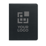 Portafolios jaspeado con bloc y compartimentos A4 Simple RPET vista de impresión