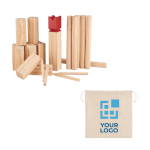 Juego sueco de madera para regalar en acciones publicitarias King color madera vista de impresión