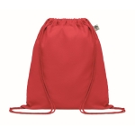 Mochila saco de algodón orgánico 140 g/m2 Pigment Natural color rojo