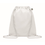 Mochila saco de algodón orgánico 140 g/m2 Pigment Natural color blanco