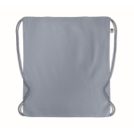 Mochila saco de algodón orgánico 140 g/m2 Pigment Natural color azul pastel segunda vista