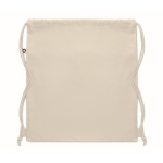 Mochila de cuerdas en algodón reciclado 220 g/m2 Cotton Eco color beige tercera vista