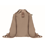 Mochila de cuerdas en algodón reciclado 220 g/m2 Cotton Eco color arena