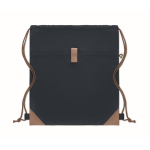 Mochila de cuerdas en algodón reciclado 220 g/m2 Cotton Eco color azul marino segunda vista