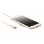 Cargador inalámbrico magnético de aluminio con soporte Alu Stand color plateado mate sexta vista