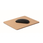 Mousepad de corcho con cargador inalámbrico publicitario Wireless Cork color beige septima vista