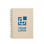 Cuaderno con papel hecho de hierba A5 hojas a rayas Grass Paper vista de impresión