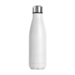 Botella Inox City 750ml color blanco imagen con logo