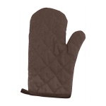 Manoplas de algodón y poliéster de colores corporativos Chef color marrón