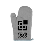 Manoplas de algodón y poliéster de colores corporativos Chef vista principal