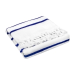 Toalla pareo personalizada de estilo marinero Pareo Barbados color azul cuarta vista