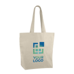 Bolsas publicitarias de algodón orgánico 230 g/m2 Organic Fresh color beige vista principal