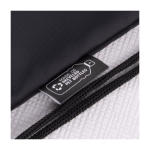 Mochila de cuerdas reciclada con cremallera Climate RPET color negro primera vista