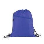 Mochila de cuerdas reciclada con cremallera Climate RPET color azul