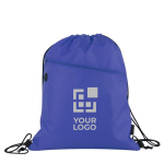 Mochila de cuerdas reciclada con cremallera Climate RPET vista principal