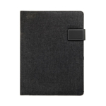 Portafolios económicos con cierre magnético y bolsillos A4 Brief color gris oscuro primera vista