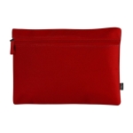 Neceser serigrafiado portatodo reciclado RPET Voyage color rojo