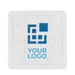 Puzle de cartón de 16 piezas para personalización en digital Piz color blanco vista principal