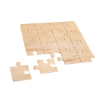 Puzzle publicitario de madera impreso con imagen WoodMate color madera imagen con logo
