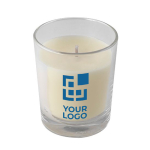 Vela con cera vegetal y parafina refinada en envase de cristal Home color transparente vista principal