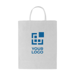 Bolsa para propaganda grande blanca de papel ecológico Eco Mall Large vista principal