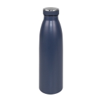 Botella térmica personalizada con tapón de goma 500ml Trendy color azul