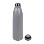 Botella térmica personalizada con tapón de goma 500ml Trendy color gris primera vista