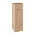 Botella publicitaria de acero con tapón de corcho 600ml Avenue Park color negro primera vista