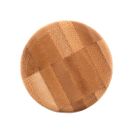 Botella de cristal y tapón de bambú con funda de silicona 500ml color rojo tercera vista