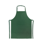 Delantales para publicidad de poliéster básico sin bolsillo 200 g/m2 color verde