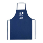 Delantales para publicidad de poliéster básico sin bolsillo 200 g/m2 color azul real vista principal