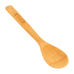 Cuchara para ensaladas personalizable de bambú natural color madera imagen con logo