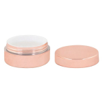 Bálsamo labial en tarrito con tapa y aroma a vainilla con SPF15 color rosa claro