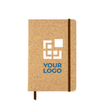 Libretas con tapas duras de corcho A5 hojas a rayas Basic Cork vista principal