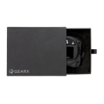 Cinta métrica de primera calidad con láser GearX 5M color negro segunda vista con caja