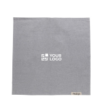 Set de 4 servilletas de algodón reciclado de mesa 45 x 45cm Ukiyo color gris vista de impresión