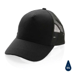 Gorra tipo camionero sostenible de algodón con rejilla Eco Mesh color negro octava vista