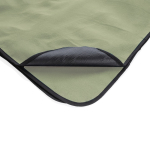 Manta de picnic plegable de RPET repelente al agua con logo Coating color verde oscuro tercera vista