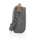 Maletín personalizado de diseño minimalista ecológico 15.6 Exclusive color gris oscuro cuarta vista