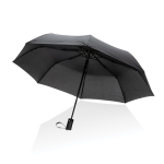 Paraguas pequeño plegable antiviento fabricado con RPET Ø97 Windproof color negro séptima vista