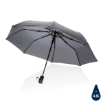 Paraguas pequeño plegable antiviento fabricado con RPET Ø97 Windproof color gris oscuro