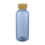 Botellas personalizadas hechas de plástico reciclado 650ml RPET Nature color azul transparente