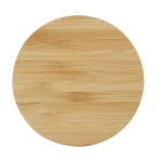 Vaso térmico de acero con tapa de bambú orgánico 330ml Organic Cover color verde menta tercera vista frontal