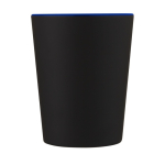 Taza de cerámica bicolor con asa original de 360ml Air Matt color azul vista lateral