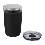 Vaso de vidrio de borosilicato y plástico reciclado 420ml Glass color negro segunda vista