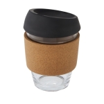 Vaso de vidrio con agarre de corcho de 360ml Takeaway Cork Grip color negro segunda vista