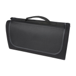 Manta de picnic resistente al agua en plástico PET reciclado 140 g/m2 color negro